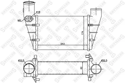 Radiador de aire de admisión Audi A4 B5 · Audi A6 C5 · Audi A6 C5 Avant