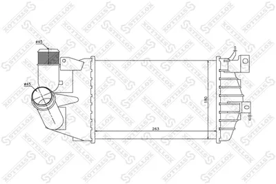 Radiador de aire de admisión Opel ASTRA H · Opel ASTRA H Estate · Opel ASTRA H GTC