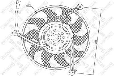 Ventilador, refrigeración del motor Vw TRANSPORTER T4 Bus · Vw GOLF III Variant · Vw TRANSPORTER T4 Van