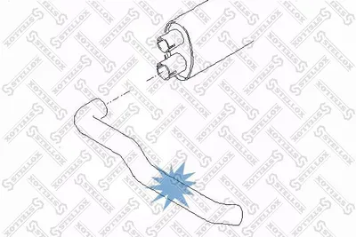 Tubo de escape STELLOX 82-03526-SX