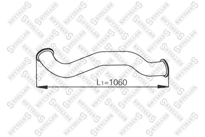 Tubo de escape STELLOX 82-03706-SX