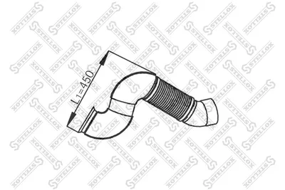 Tubo de escape STELLOX 82-03760-SX