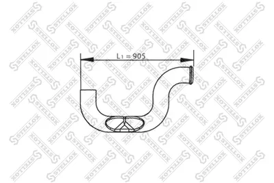 Tubo de escape STELLOX 82-03770-SX