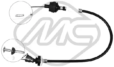 Cable de accionamiento, accionamiento del embrague Peugeot 206 Hatchback · Peugeot 206 CC · Peugeot 206 SW