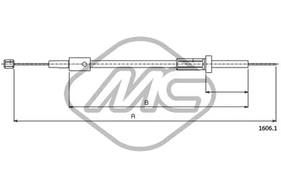 Cable del capó del motor Fiat REGATA
