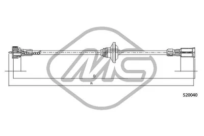 Árbol flexible del velocímetro Opel OMEGA A Estate · Opel OMEGA A