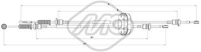Cable de accionamiento, caja de cambios manual Nissan PRIMASTAR Bus · Nissan PRIMASTAR Van · Nissan PRIMASTAR Platform/Chassis