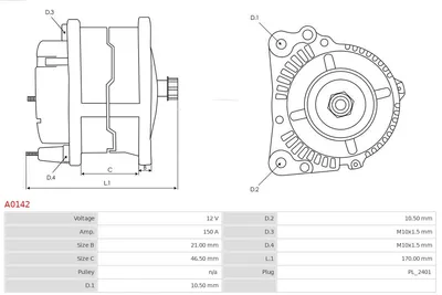 Alternador Citroën JUMPY I · Citroën BERLINGO / BERLINGO FIRST Box Body/MPV · Citroën BERLINGO / BERLINGO FIRST MPV