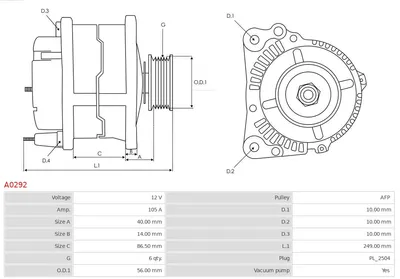 Alternador AS-PL A0292