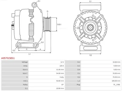 Alternador Mercedes-Benz E-CLASS · Mercedes-Benz E-CLASS T-Model · Mercedes-Benz VIANO