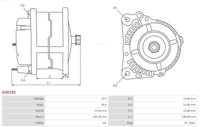 Alternador AS-PL A0818S