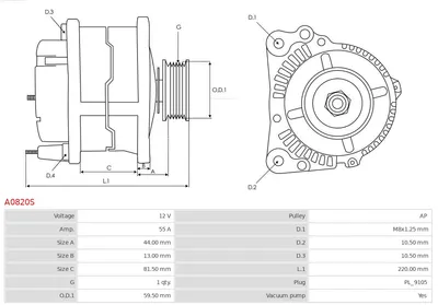 Alternador Nissan PATROL III/1 Station Wagon · Nissan VANETTE Bus · Nissan PATROL III/1 Hardtop
