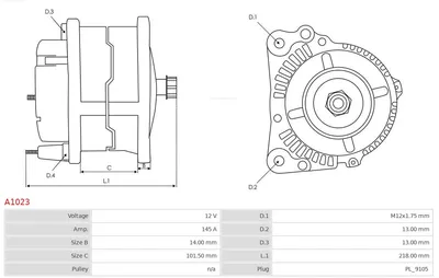 Alternador AS-PL A1023