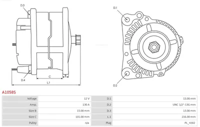 Alternador AS-PL A1058S