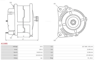 Alternador AS-PL A1108S