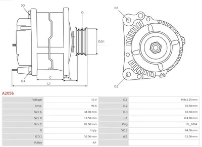 Alternador Renault MEGANE III Hatchback · Renault MEGANE III Coupe · Renault MEGANE III Grandtour