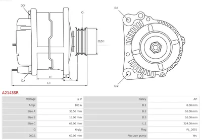 Alternador Opel COMBO Box Body/MPV · Opel MERIVA A MPV · Opel ASTRA H