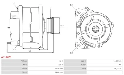 Alternador Vw TOUAREG · Vw TOUAREG VAN