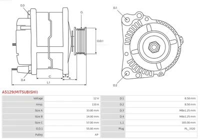 Alternador Nissan MICRA III · Nissan MICRA C+C III · Nissan NOTE