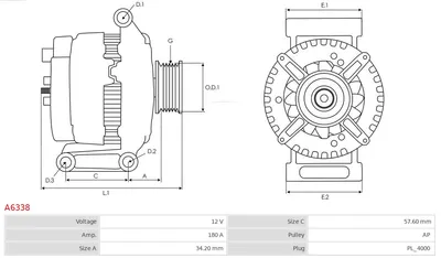 Alternador Lexus GS · Lexus IS II