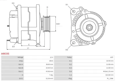 Alternador Toyota TACOMA Pickup