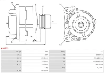 Alternador Suzuki SX4 S-CROSS · Suzuki VITARA