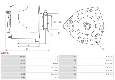 Alternador AS-PL A9448S