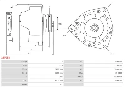 Alternador Fiat CINQUECENTO · Fiat PANDA · Fiat TIPO