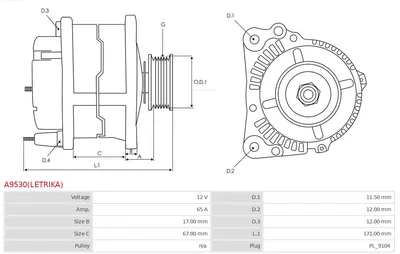 Alternador Alfa Romeo 33 · Alfa Romeo 33 Sportwagon · Alfa Romeo 75