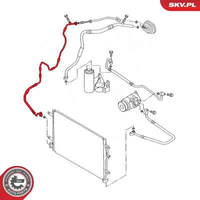 Tubería de alta presión, aire acondicionado Audi A4 B7 · Audi A4 B7 Avant · Audi A4 B7 Convertible