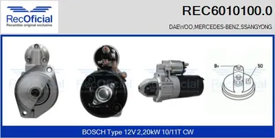 Motor de arranque Mercedes-Benz 124 Saloon · Mercedes-Benz 124 T-Model · Mercedes-Benz S-CLASS