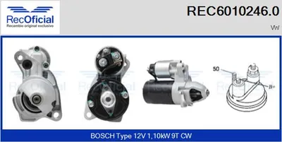 Motor de arranque Vw PASSAT B5 · Vw PASSAT B5 Variant · Vw PASSAT B5.5