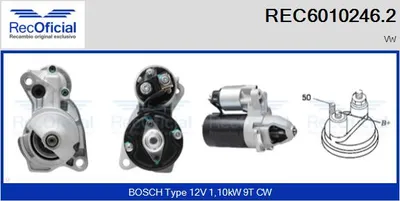 Motor de arranque Vw PASSAT B5 · Vw PASSAT B5 Variant · Vw PASSAT B5.5