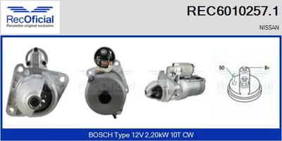Motor de arranque Nissan TRADE Platform/Chassis