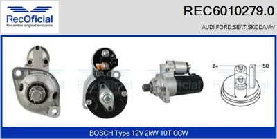 Motor de arranque Vw SHARAN · Ford GALAXY I · Audi A3