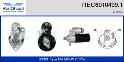 Motor de arranque Vw LUPO I · Audi A2
