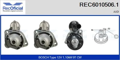 Motor de arranque Audi A6 C6 · Audi A6 C6 Avant