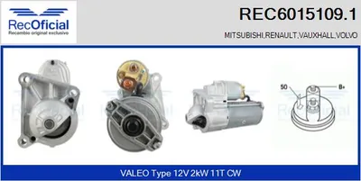 Motor de arranque Renault RAPID Box Body/MPV · Renault LAGUNA I · Renault 11