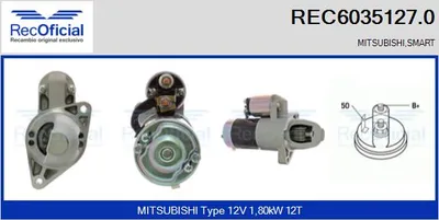 Motor de arranque Smart FORFOUR · Mitsubishi COLT VI