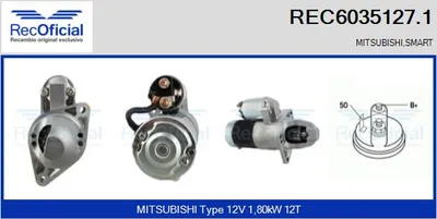 Motor de arranque Smart FORFOUR · Mitsubishi COLT VI