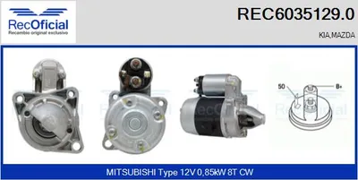 Motor de arranque Mazda XEDOS 6 · Mazda 323 C V · Mazda 323 F V
