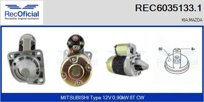 Motor de arranque Mazda XEDOS 6 · Mazda 121 II · Mazda 323 C V
