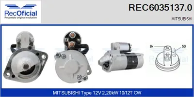 Motor de arranque Mitsubishi L200 · Mitsubishi L 300 III Platform/Chassis · Mitsubishi L400 Bus