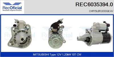 Motor de arranque Dodge AVENGER · Chrysler SEBRING Convertible · Dodge JOURNEY