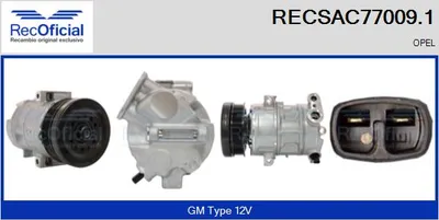 Compresor, aire acondicionado Opel CORSA D · Opel CORSA D Hatchback Van · Opel CORSA E