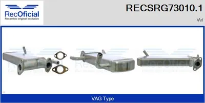 Elemento enfriador, reciclaje gases escape Vw CRAFTER 30-35 Bus · Vw CRAFTER 30-50 Van · Vw CRAFTER 30-50 Platform/Chassis