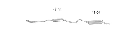 Sistema de gases de escape Opel ASCONA C Hatchback