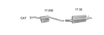 Sistema de gases de escape Opel OMEGA A Estate