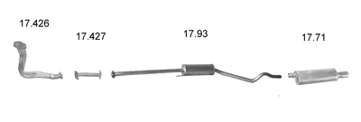 Sistema de gases de escape Opel ASTRA F Hatchback