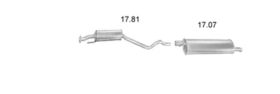 Sistema de gases de escape Opel ASTRA F Hatchback · Vauxhall ASTRA Mk III Hatchback · Vauxhall ASTRA Mk III Saloon